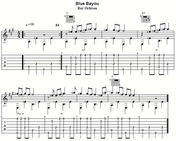 Blue Bayou - Alt Bass